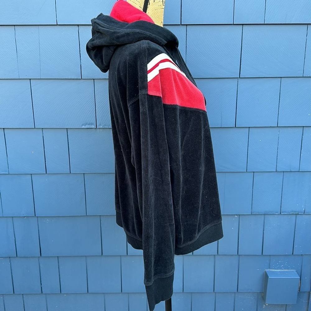 🖤♥️🖤Tommy Hilfiger Large pullover vintage style sweatshirt hoodie L black red - Picture 4 of 6